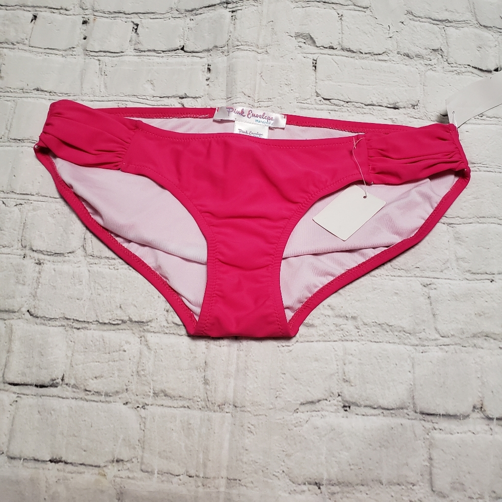 Pink Envelope Maternity Women's Swimsuit Bottoms.